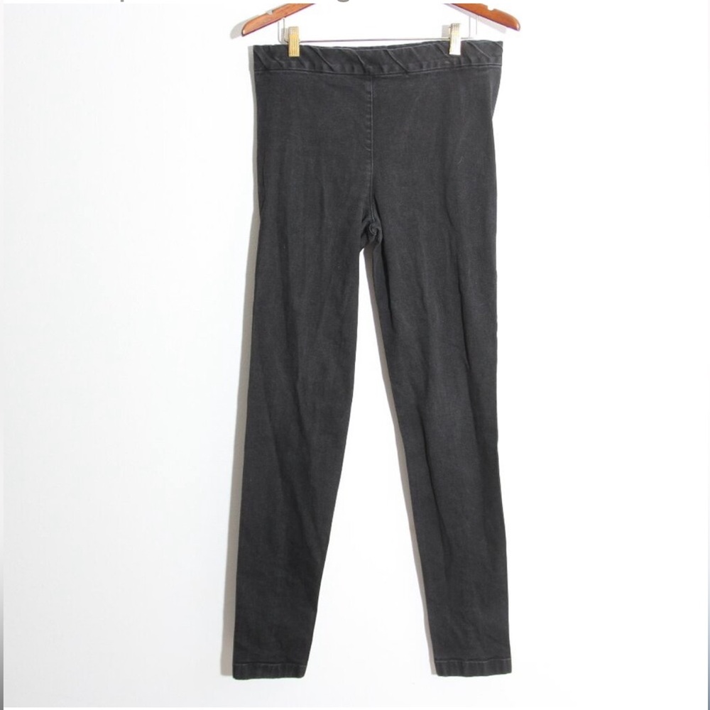 The Row pull-on washed black denim leggings M